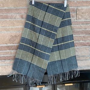 Plaid Fringe Scarf | Faux Cashmere